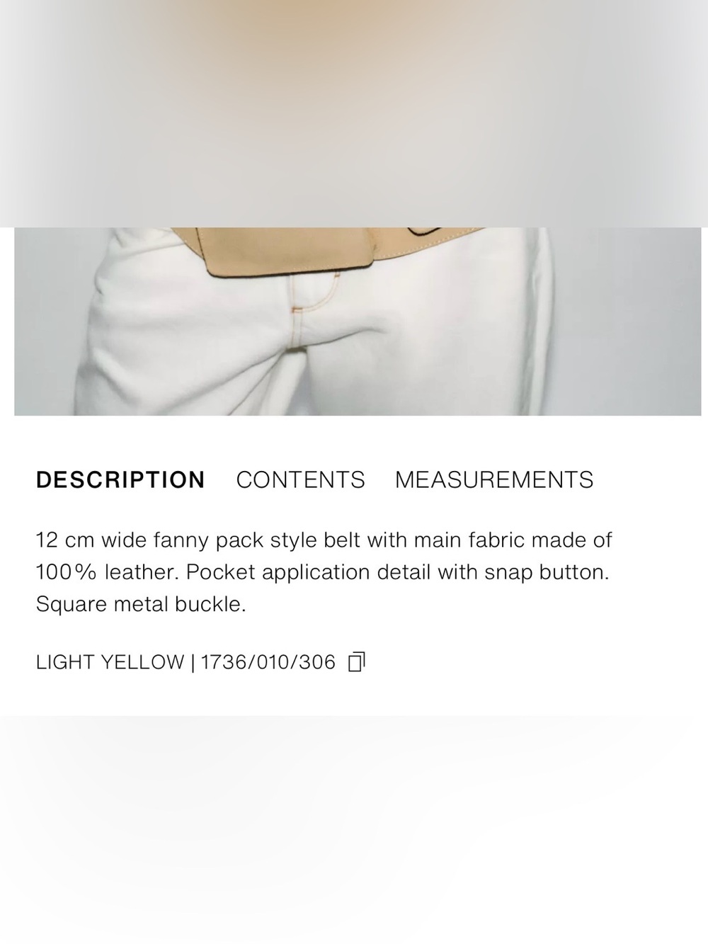 ZARA 100% LEATHER WAIST BELT BAG - Picture 8 of 15